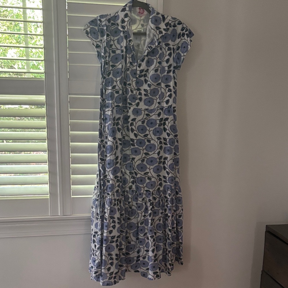 Victoria Dunn Floral Blue and White Folly Dress